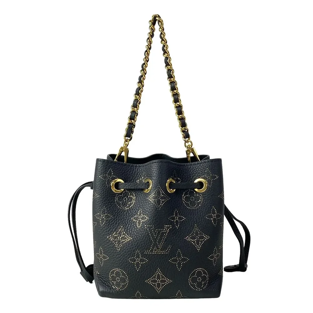 Louis Vuitton Pico Bella Mahina Handbag M82744 Noir Gold - Picture 1 of 16